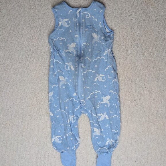 HALO Sleep Sack Swaddle Toddler  12-24 Month  Blue 100% Cotton Dragons - Picture 1 of 5